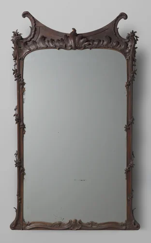 Spiegel in gesneden Louis XV lijst by anonymous, other, 1740-1765