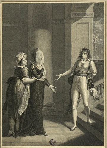 Olivia and Viola by William Hamilton, print, 1771-1801