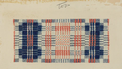 Coverlet: Gentleman's Fancy by Elbert S. Mowery, index of american design, 1935-1942
