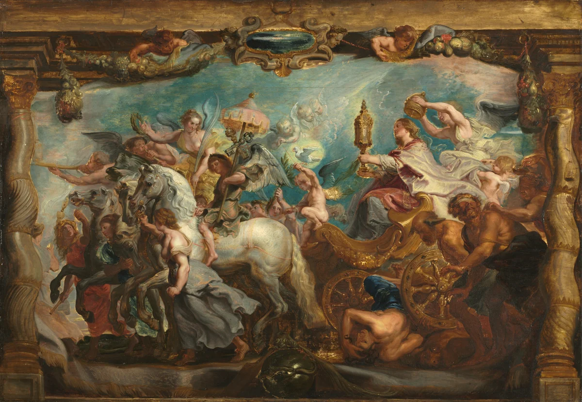 The Triumph of the Church by Peter Paul Rubens, painting, 1628-1638