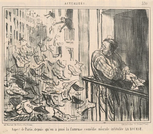 Aspect de Paris, depuis qu'on a joue... by Honoré Daumier, print, 1856