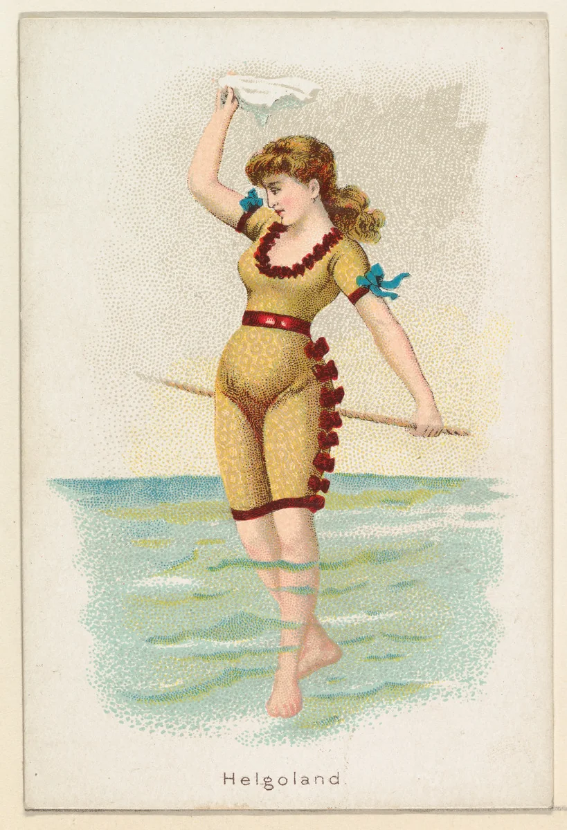 Helgoland, from the Beautiful Bathers series (N192) issued by Wm. S. Kimball & Co. by William S. Kimball & Company, print, 1889