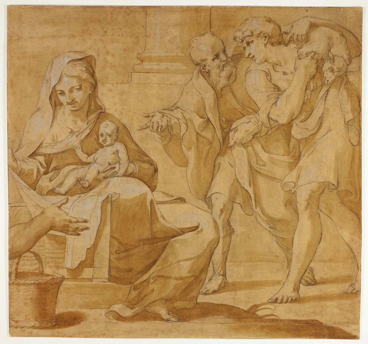 Adoration of the Shepherds by Guido Reni
Domenico Piola, drawing, 1595-1703