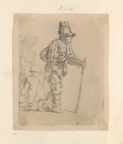 Rondtrekkende boerenfamilie by Rembrandt van Rijn, book, 1650-1654