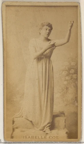 Isabelle Coe, from the Actors and Actresses series (N45, Type 8) for Virginia Brights Cigarettes by Allen & Ginter, photograph, 1885-1891