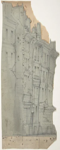 Design for a Stage Set at the Opéra, Paris by Eugène Cicéri, drawing, 1830-1890