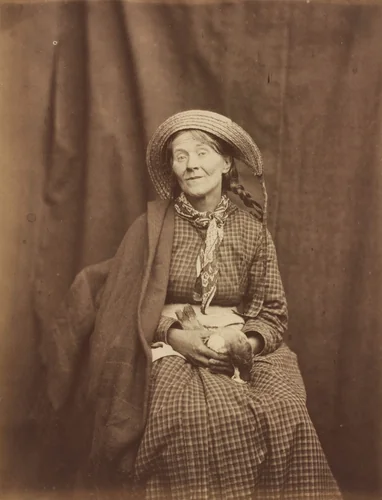 Woman Holding a Dead Bird, Surrey County Asylum by Hugh Welch Diamond, photograph, 1855