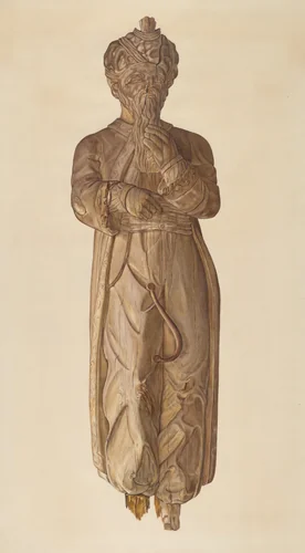 Circus Wagon Figure: Turk by Robert Galvin, index of american design, 1938