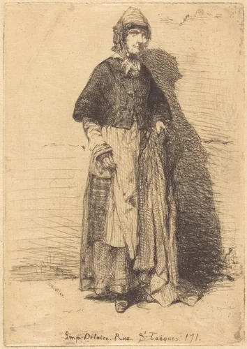 La Mère Gérard by James McNeill Whistler
Auguste Delâtre, print, 1858