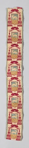 Ribbon with Medici Coat-of-Arms by Possibly Italy, textile, 1601-1800