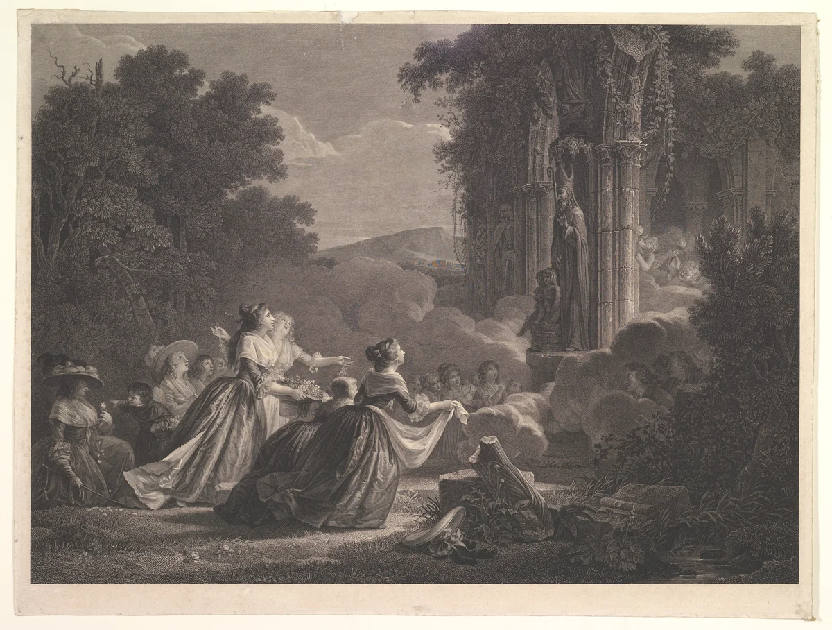 Pelerinage a Saint Nicolas by Jean Honoré Fragonard, print, 1745-1806