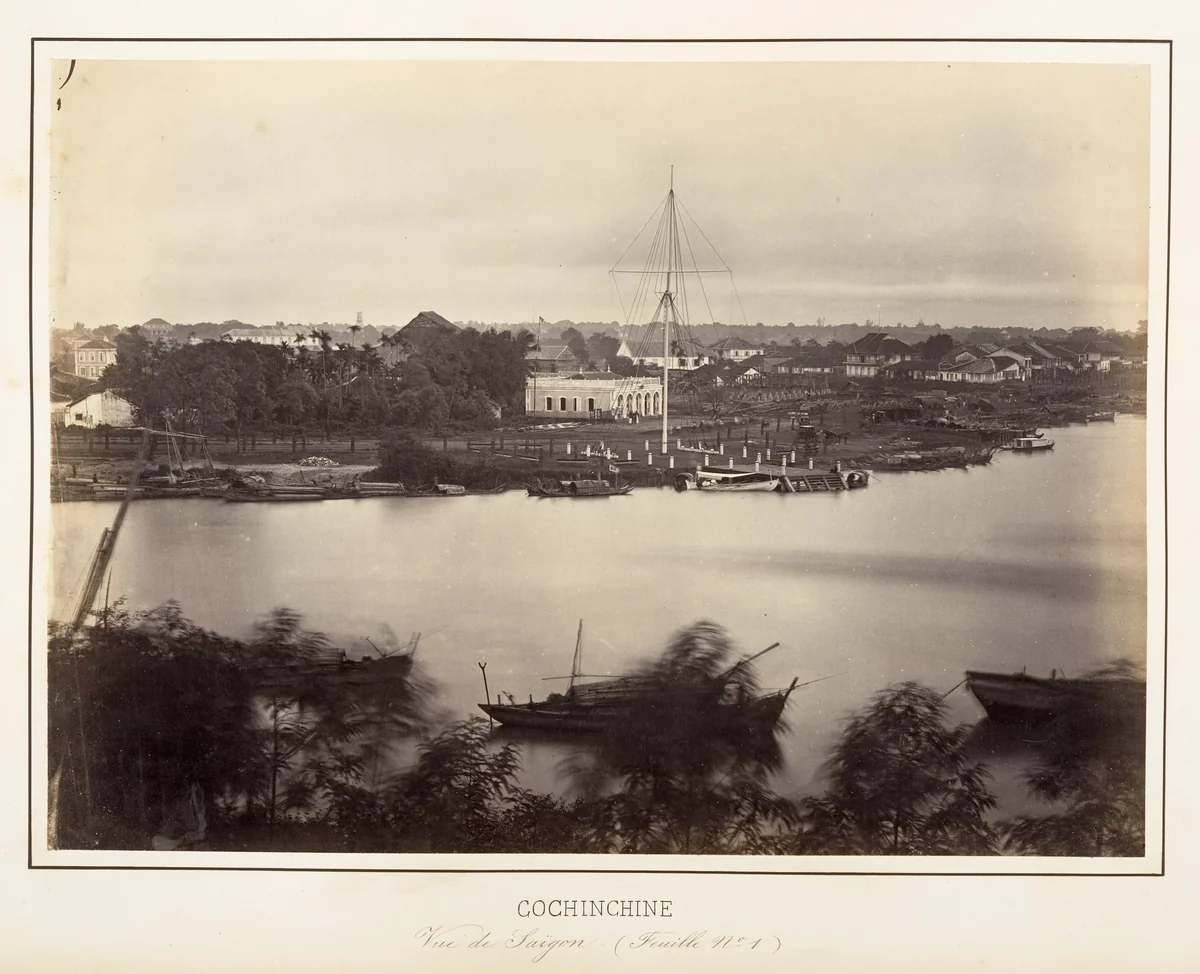 Vue de Saïgon (Feuille No. 1) by Emile Gsell, photograph, 1866