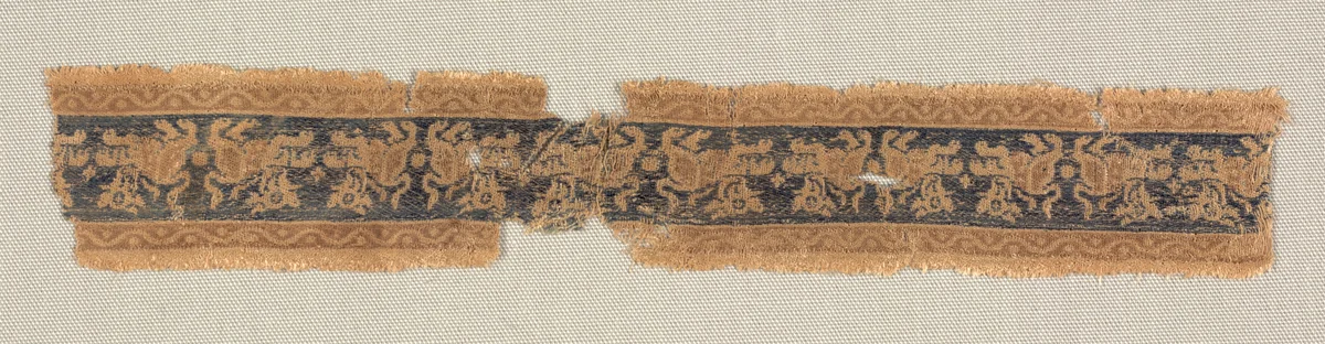Fragment of Band or Border by Unknown, textile, 500-599