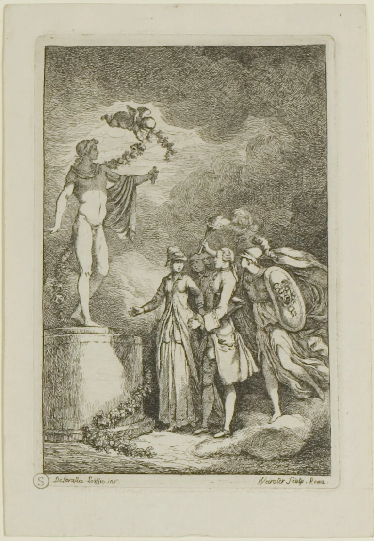 Plate from, Nella Venuta by Franz Edmund Weirotter, print, 1764
