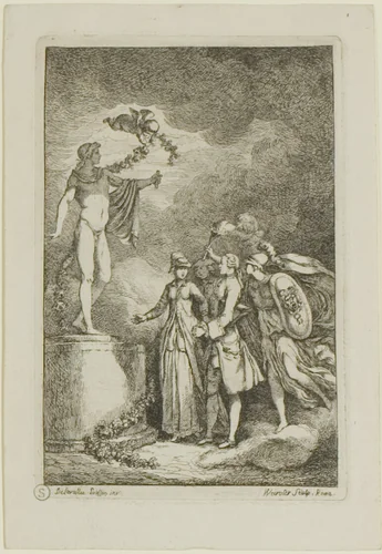 Plate from, Nella Venuta by Franz Edmund Weirotter, print, 1764