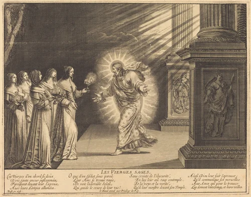 The Wise Virgins Carrying Their Lamps by Abraham Bosse, portfolio, 1602-1676