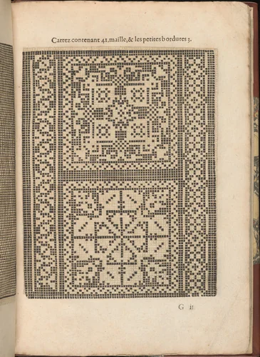Les Secondes Oeuvres, et Subtiles Inventions De Lingerie du Seigneur Federic de Vinciolo Venitien, page 26 (recto) by Federico de Vinciolo, book, 1603