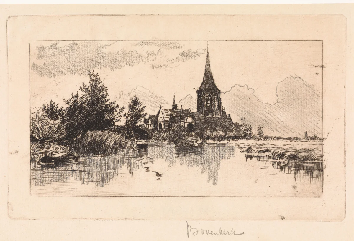 Sint Urbanuskerk te Bovenkerk by Elias Stark, print, 1886