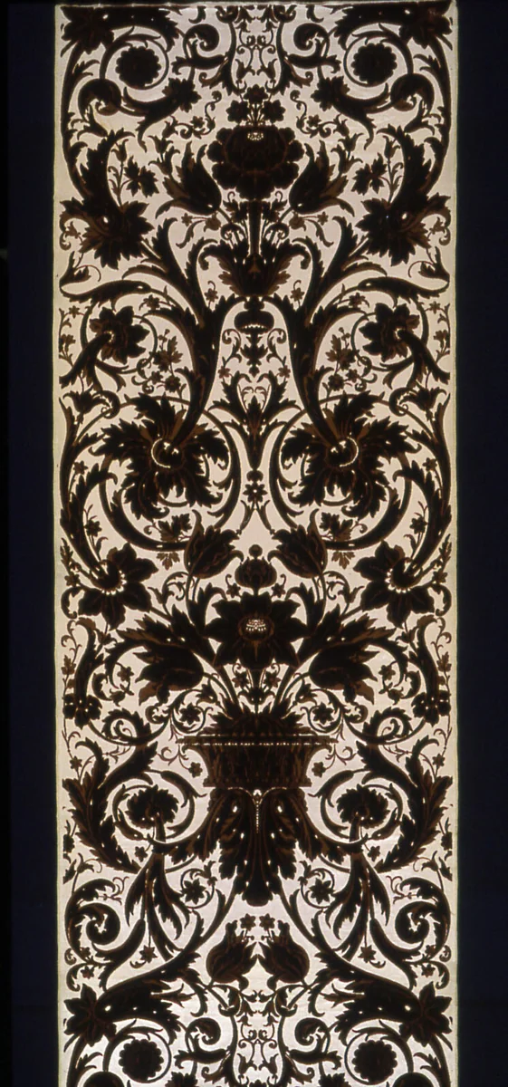Panel by Mathevon et Bouvard, textile, 1860-1880