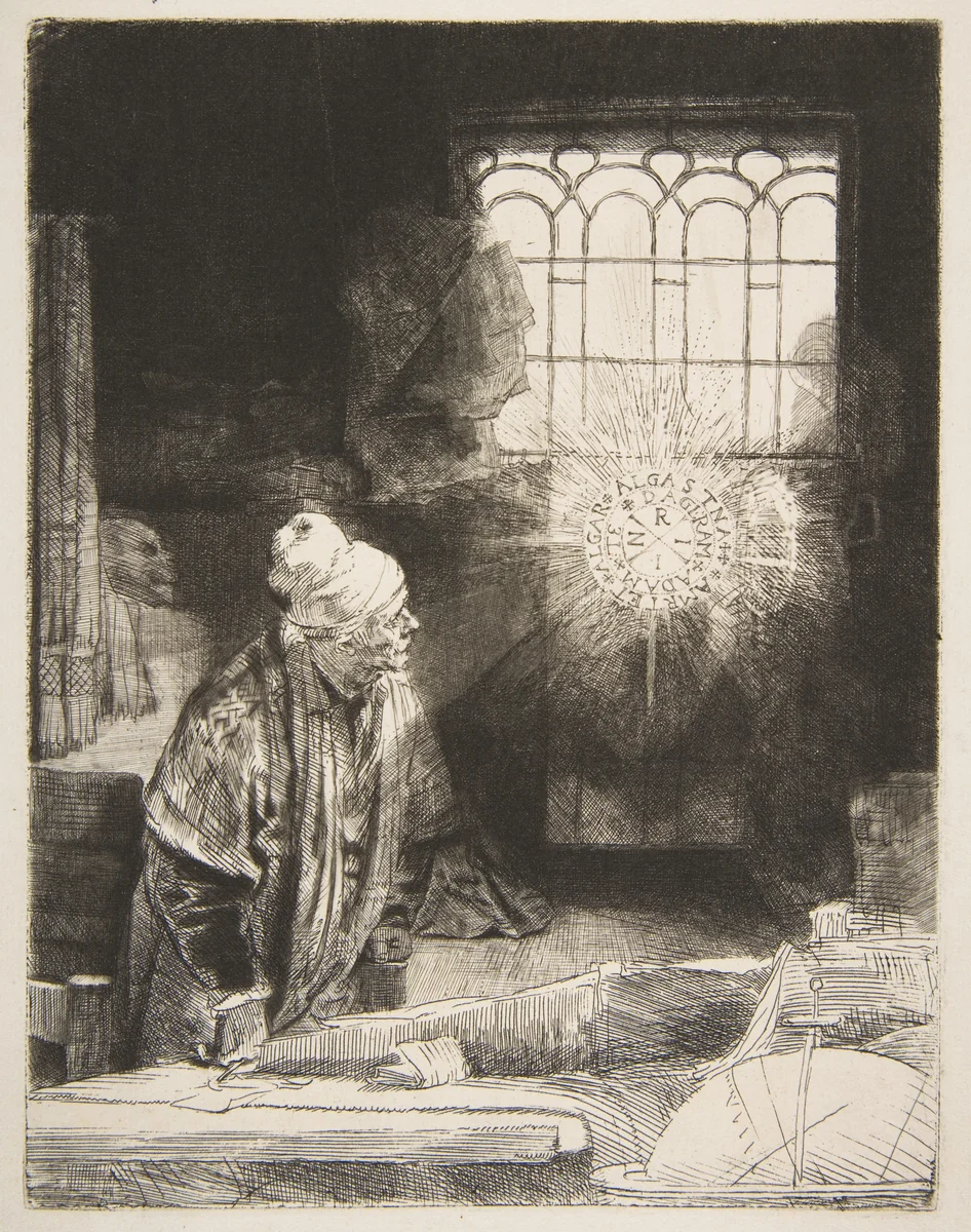 Faust by Rembrandt van Rijn, print, 1647-1657