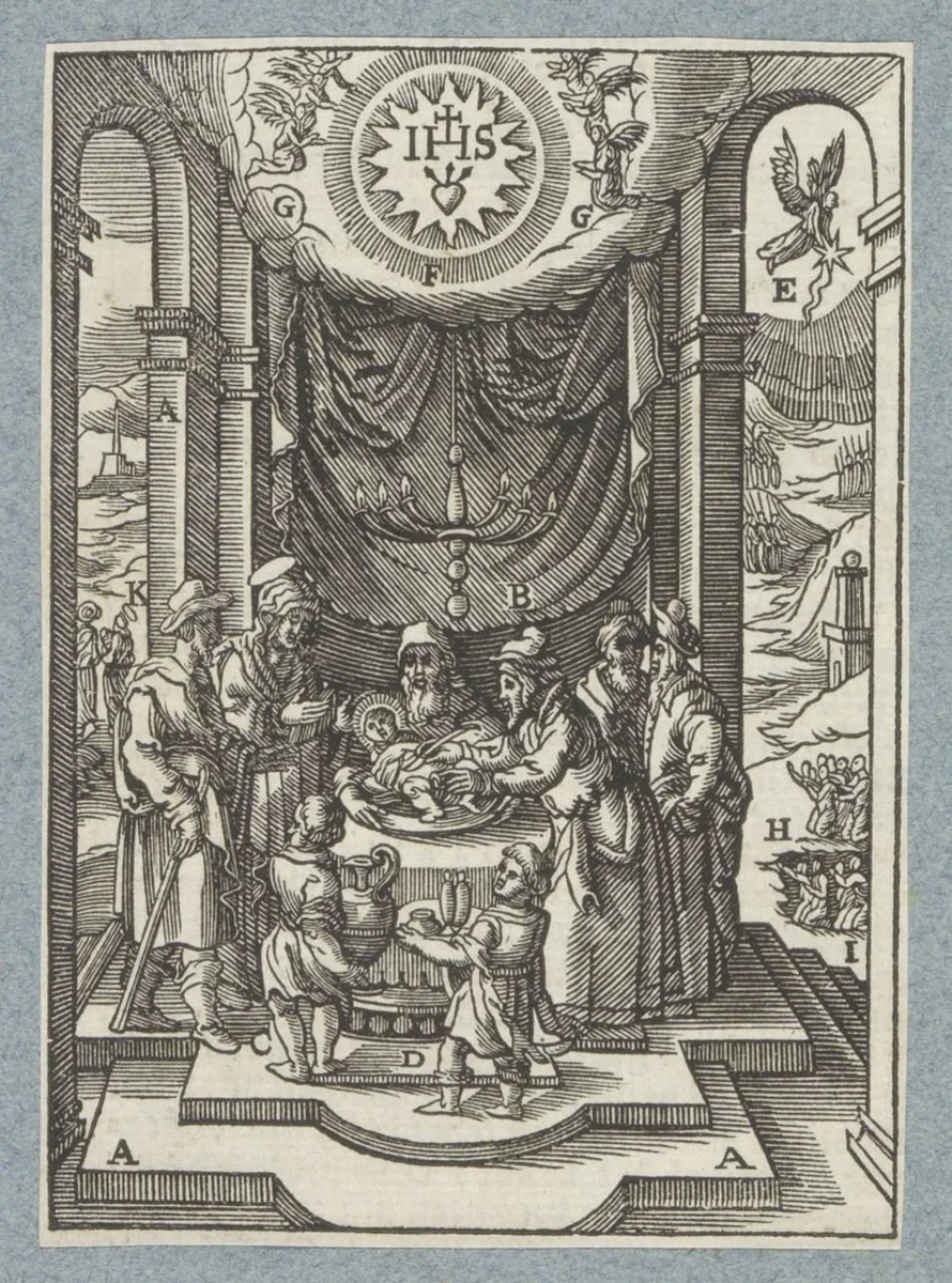 Besnijdenis van Christus by Christoffel van Sichem, print, 1629
