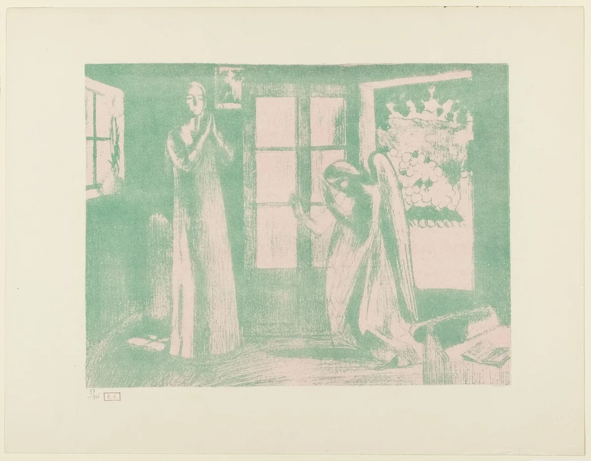 Annunciation by Maurice Denis, print, 1943