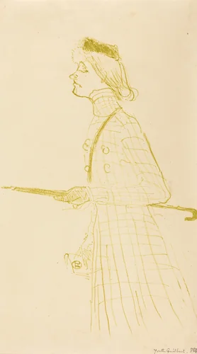 Yvette Guilbert by Henri de Toulouse-Lautrec, print, 1894