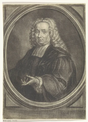 Portret van Joan van den Honert by Johannes de Groot, print, 1722-1745