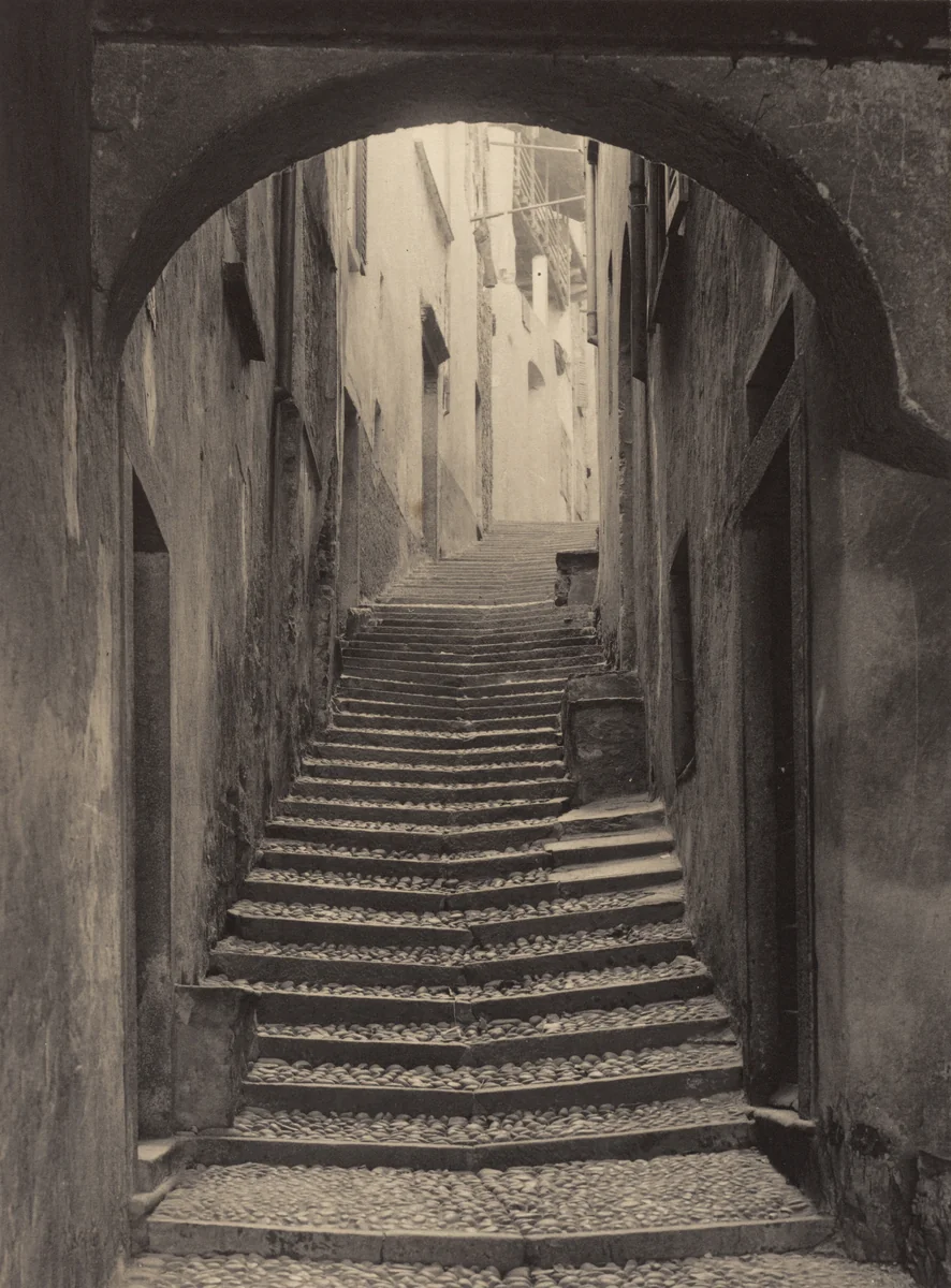 A Street in Bellagio by Alfred Stieglitz, photograph, 1894