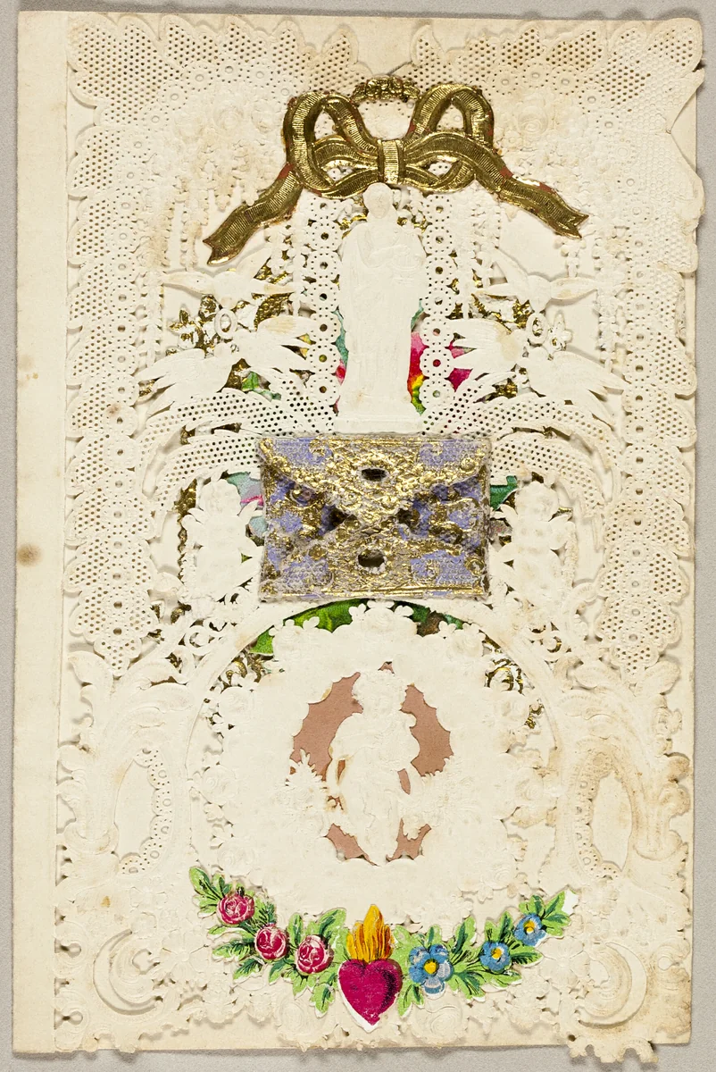 Untitled Valentine (Antique Figures and Birds) by John Windsor, other, 1855-1865