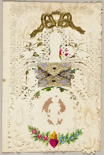 Untitled Valentine (Antique Figures and Birds) by John Windsor, other, 1855-1865