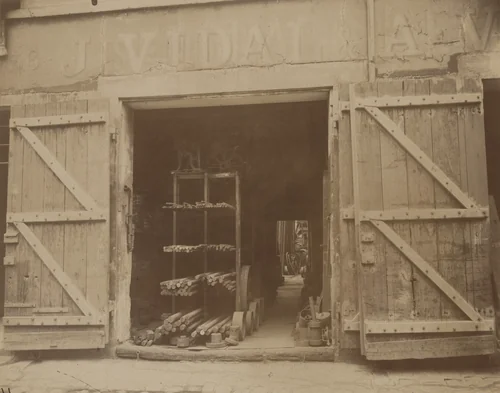 36 Passage Thierée (Ironworks) by Eugène Atget, photograph, 1913