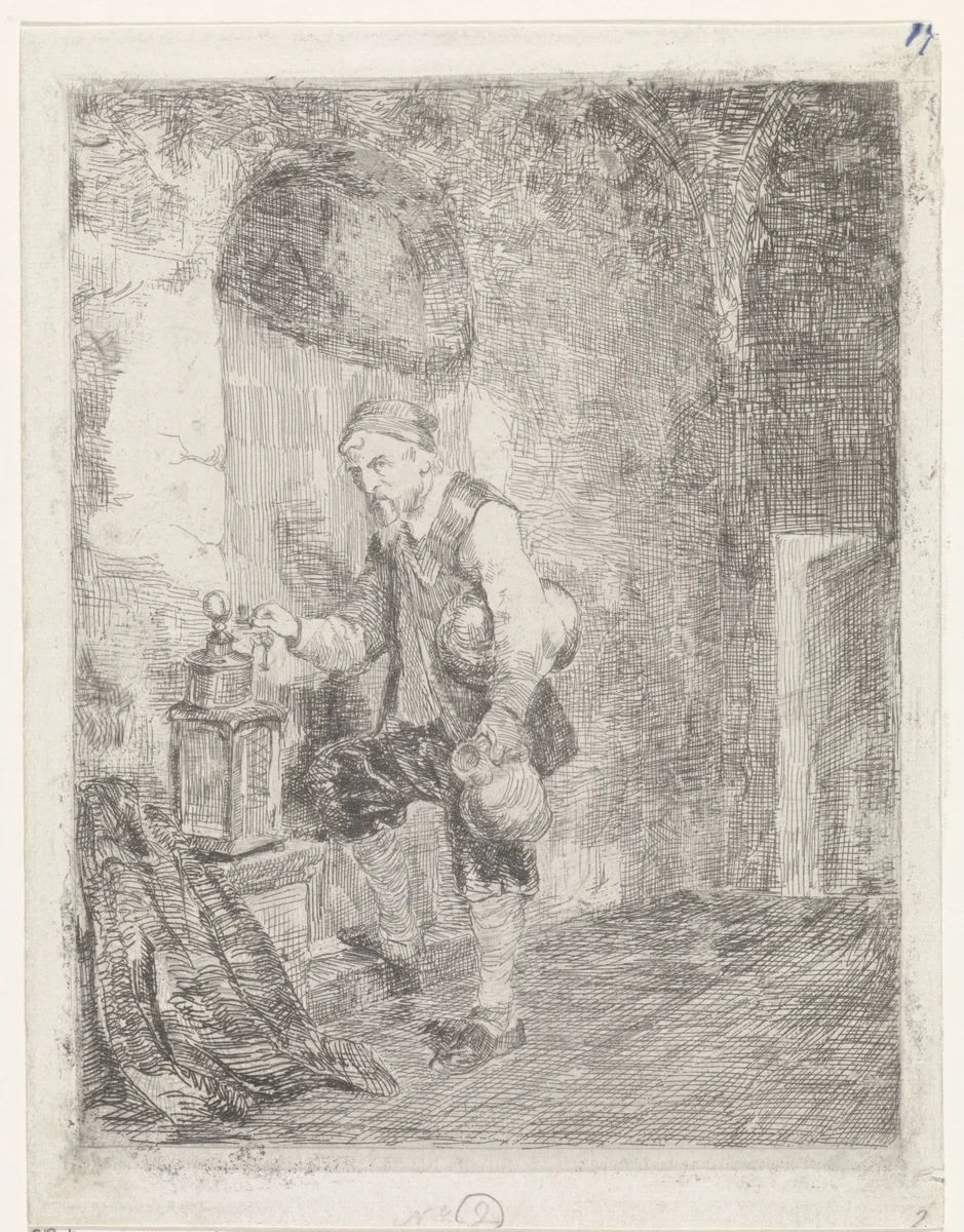 Cipier by David van der Kellen, print, 1837-1882