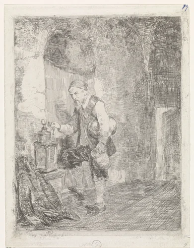 Cipier by David van der Kellen, print, 1837-1882