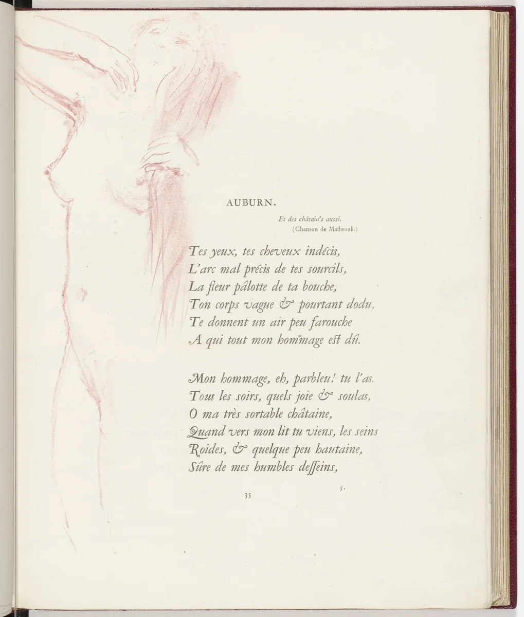 In-text plate (page 35) from Parallèlement (In Parallel) by Pierre Bonnard, illustrated book, 1900