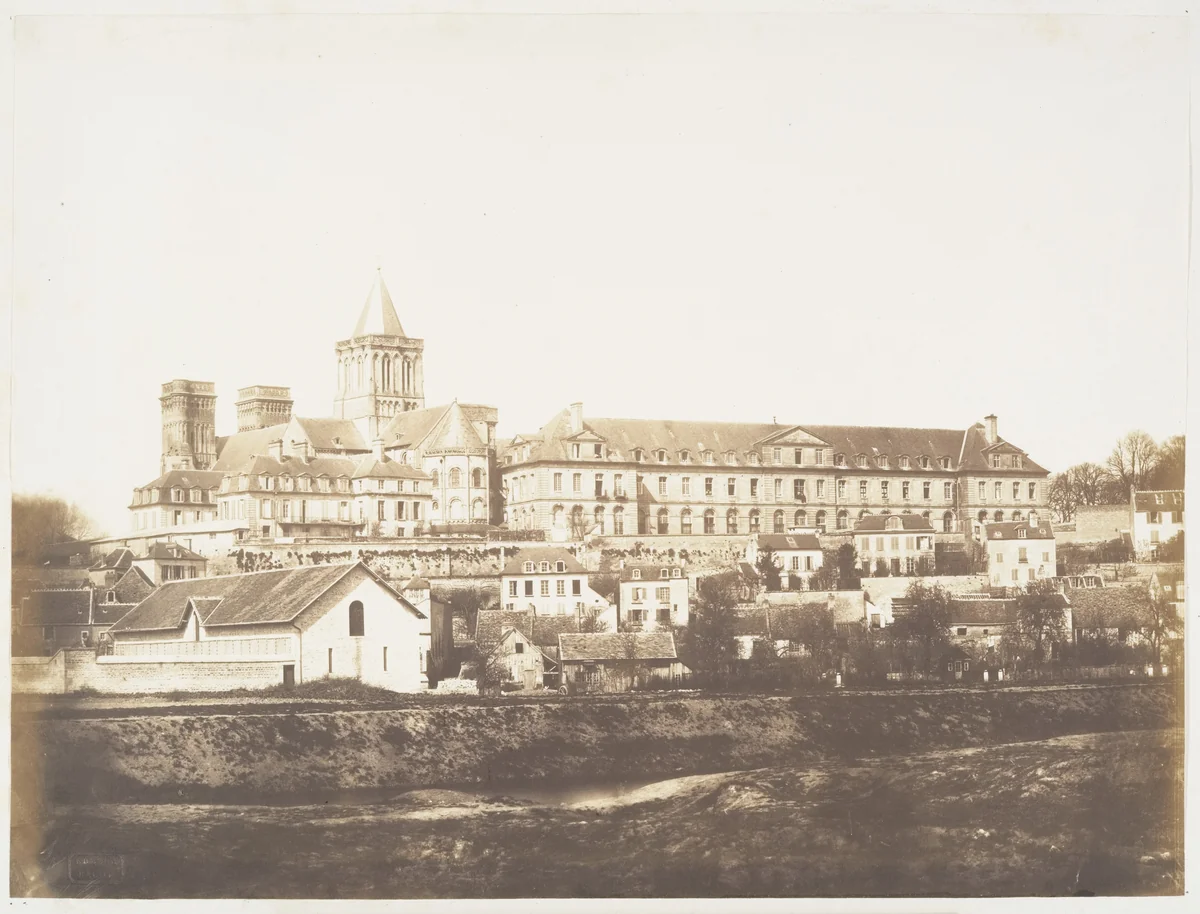 Abbaye aux Dames et Hospice, Caen by Edmond Bacot, photograph, 1852-1854