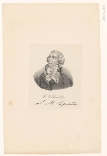 Portret van Louis-Michel Lepeletier de Saint-Fargeau by anonymous, print, 1818-1842