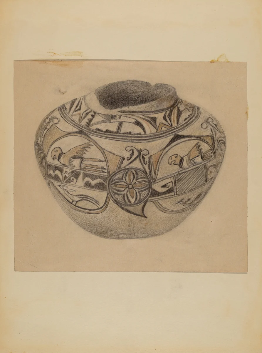 Bowl by American 20th Century, index of american design, 1935-1942