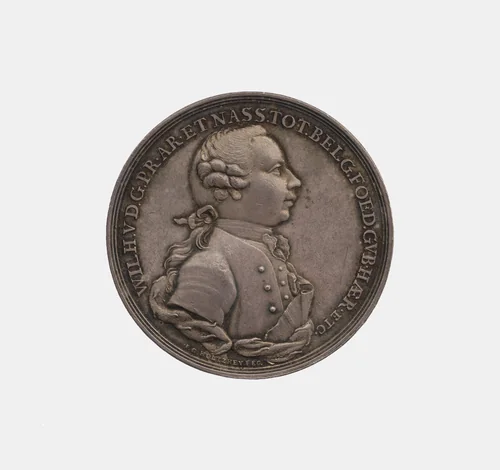 Inauguration of Willem V of Nassau by Johann Georg Holtzhey, metalwork, 1766