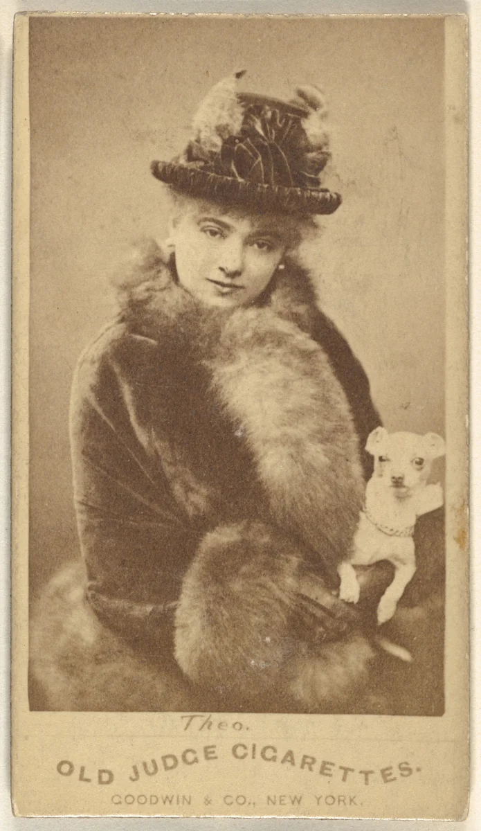 Theo, from the Actors and Actresses series (N171) for Old Judge Cigarettes by Goodwin & Company, photograph, 1886-1890