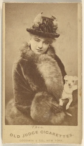 Theo, from the Actors and Actresses series (N171) for Old Judge Cigarettes by Goodwin & Company, photograph, 1886-1890