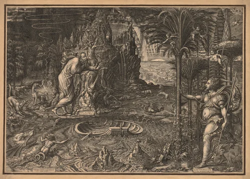 Allegory of Life by Giorgio Ghisi, print, 1561