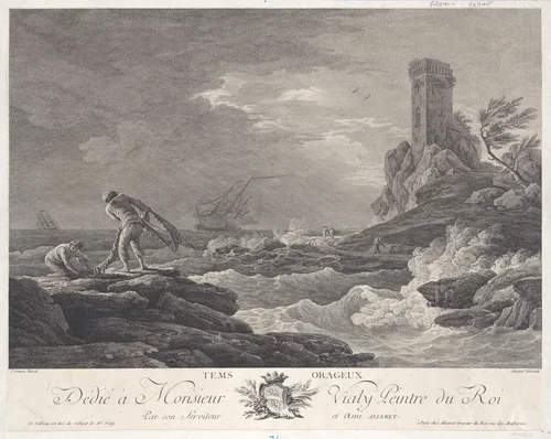 Stormy Weather by Joseph Vernet, print, 1745-1783