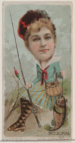 Sculpin, from the series Fishers and Fish (N74) for Duke brand cigarettes by Knapp & Company, print, 1888