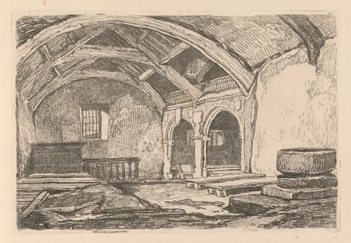 Liber Studiorum: Plate 42, Capel Carrig, Caernarvonshire by John Sell Cotman, book, 1838