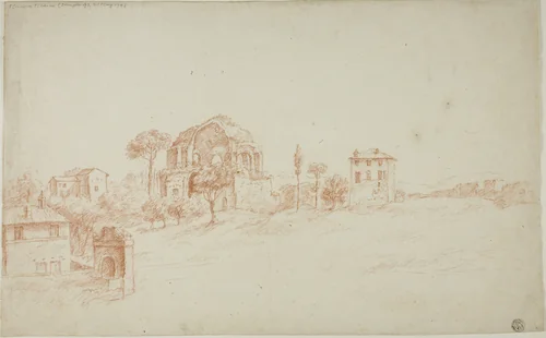 Temple of Minerva Medica by Ferdinando Galli Bibiena, drawing, 1677-1799