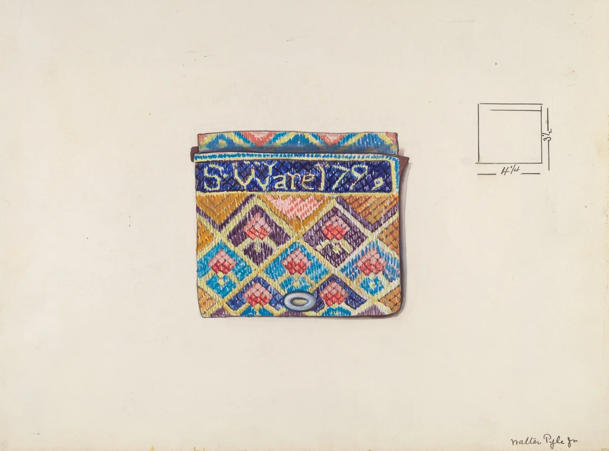 Purse by Walter Pyle, index of american design, 1936