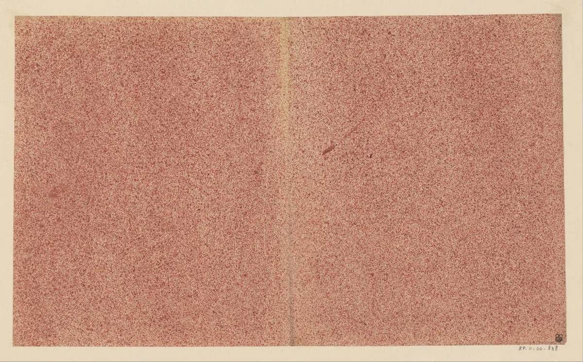 Rood gespikkeld papier by anonymous, other, 1750-1900