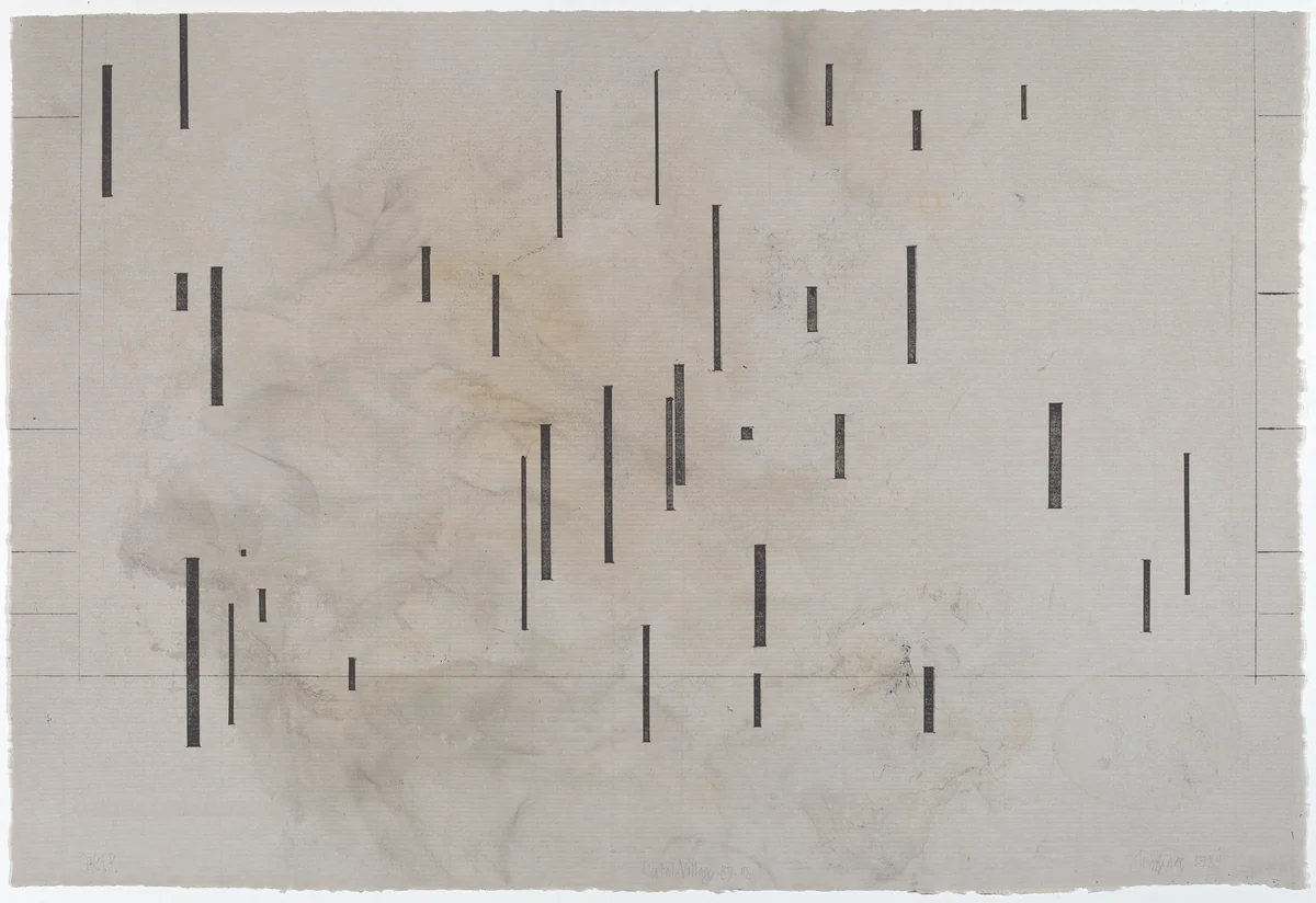 Global Village 37-48 [bottom] by John Cage, print, 1989