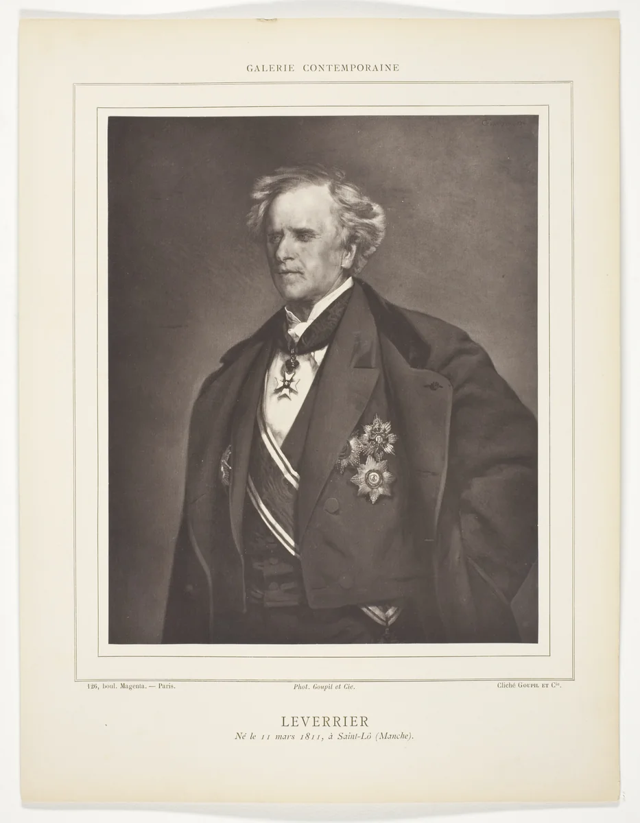 Leverrier by Goupil et Cie, photograph, 1875-1879